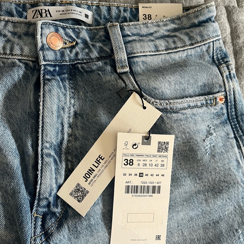 Zara Mom Fit Jeans (REPOSH: LIKE NEW, NO LONGER W/TAGS)